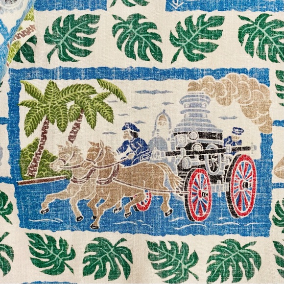Vintage Reyn Spooner Dietrich Varez Aloha Hawaiian Shirt Honolulu Fire Dept XXL - Picture 2 of 7
